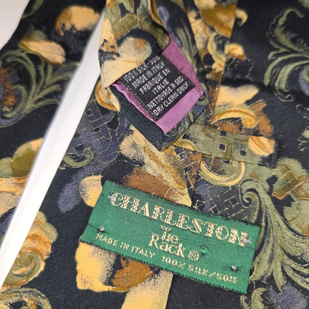 Designer Ties Bundle of 3 Ungaro Paris + Charles Ton Italy + Man to Man Floral - Picture 16 of 16